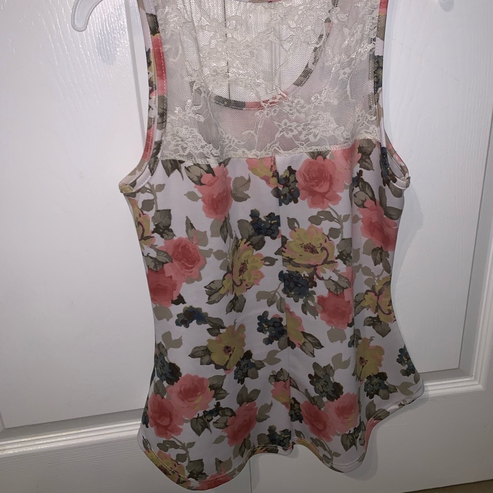 Floral peplum top